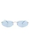 GIORGIO ARMANI OVAL-FRAME SUNGLASSES