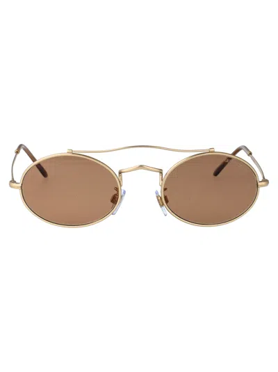 Giorgio Armani Oval Sunglasses 0 Ar 115 Sm 300253 In Brown