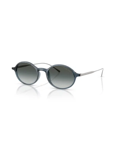 Giorgio Armani Oval Sunglasses Ar8263u In Blue