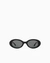 Giorgio Armani Oval Women's Sunglasses In Black