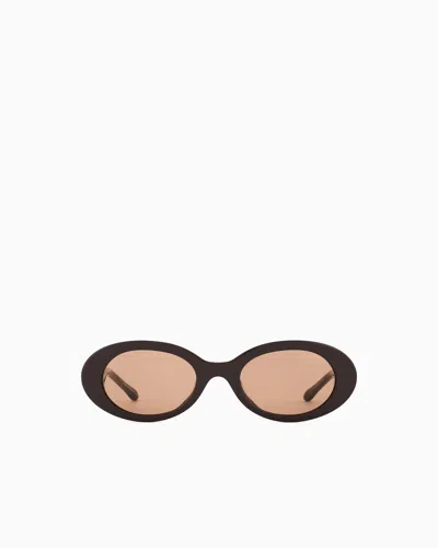 Giorgio Armani Oval Women's Sunglasses In Neutral