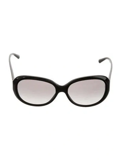 Pre-owned Giorgio Armani Oversize Gradient Sunglasses In Black