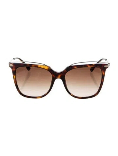 Pre-owned Giorgio Armani Oversize Gradient Sunglasses In Brown
