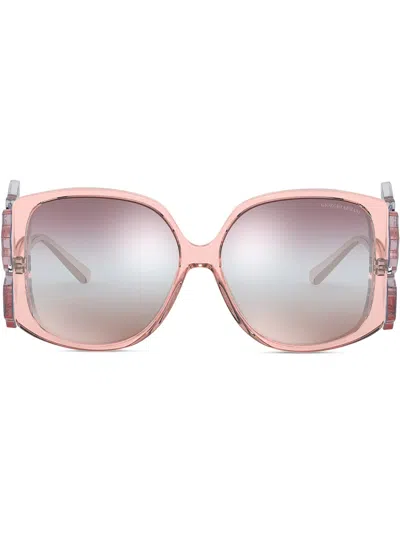 Giorgio Armani Oversized Square-frame Sunglasses In Pink