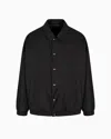 Giorgio Armani Oversized Wool And Silk Technical Canvas Blouson