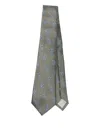 Giorgio Armani Paisley-print Silk Tie In Neutral