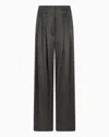 Giorgio Armani Palazzo Trousers In Black