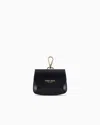 Giorgio Armani Palmellato Calfskin Mini Charm In Black
