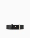 Giorgio Armani Official Store Palmellato-leather La Prima Belt In Black