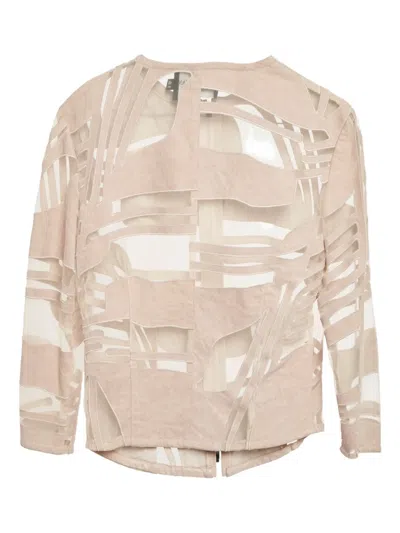 Pre-owned Giorgio Armani Panelled Jacket In Pink