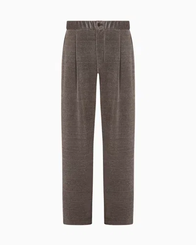 GIORGIO ARMANI PANTALON À UNE PINCE EN JERSEY DE COTON MILLERAIES ASV