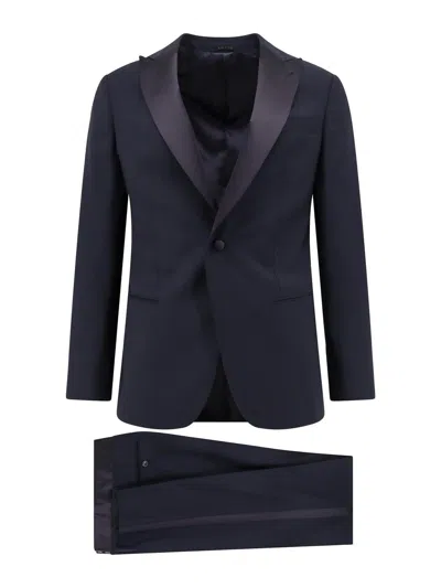 GIORGIO ARMANI ICON VIRGIN WOOL TUXEDO WITH SATIN PROFILES