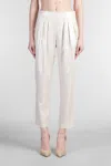 Giorgio Armani Laminated Linen And Viscose Pleated Trousers