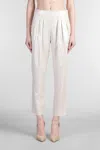 Giorgio Armani Laminated Linen And Viscose Pleated Trousers