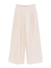 Giorgio Armani Relaxed Wide-leg Trousers With Pleat Detailing In Beige