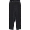 Giorgio Armani Elastic Waist Casual Pants In Blue