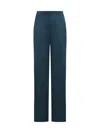 Giorgio Armani Bottle Green Straight Leg Pant In Forest