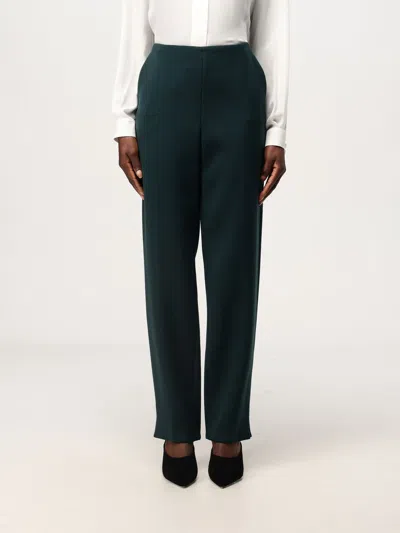 Giorgio Armani Pants  Woman Color Green In Grün