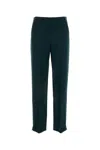 Giorgio Armani Bottle Green Straight Leg Pant In Green