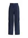 Giorgio Armani Stretch Silk Pant With Embroidered Geometric Pattern In Grey