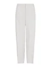 Giorgio Armani High-waisted Trousers With Front Pleats In Grey