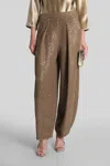 Giorgio Armani Pants In Beige Polyester In Brown