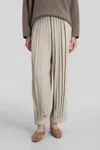 Giorgio Armani Pants In Beige Silk In Gray