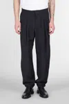 Giorgio Armani Pants In Black Linen