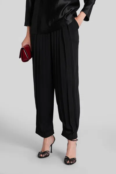 Giorgio Armani Pants In Black Silk