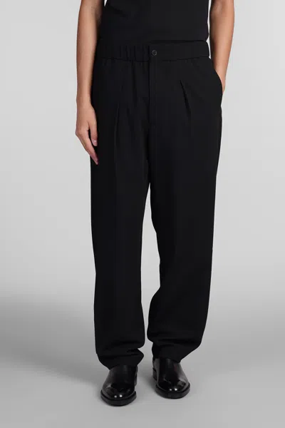 Giorgio Armani Pants In Black Wool