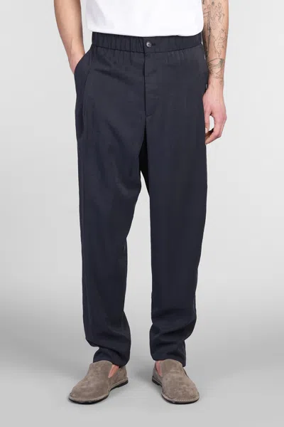 Giorgio Armani Pants In Blue Silk