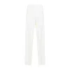 Giorgio Armani Hemp Jersey Relaxed-fit Trousers In White