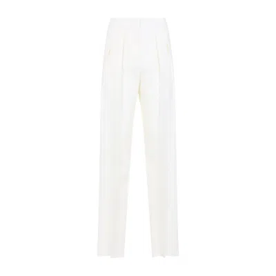 Giorgio Armani Women's Silk Pants In White