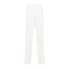Giorgio Armani Hemp Jersey Relaxed-fit Trousers In White