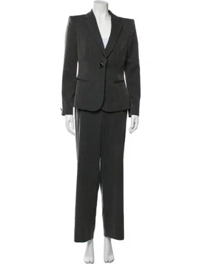 Pre-owned Giorgio Armani Pantsuit In Gray