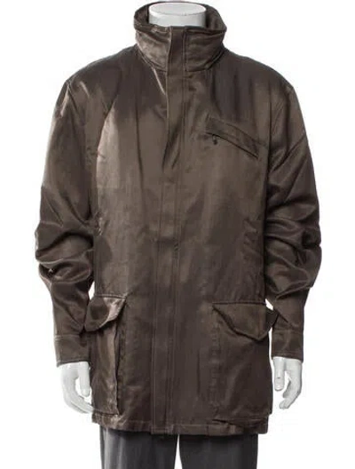 Pre-owned Giorgio Armani Parka In Brown