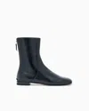 Giorgio Armani Patent-leather Ankle Boots In Black