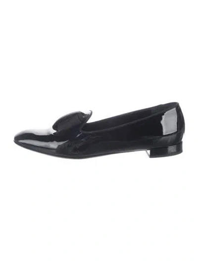 Pre-owned Giorgio Armani Patent Leather Loafers In Blue