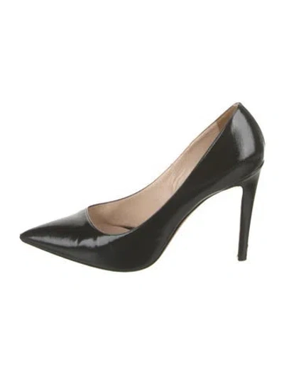 Pre-owned Giorgio Armani Patent Leather Pumps In Black