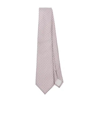 Giorgio Armani Patterned-jacquard Silk Tie In Gray