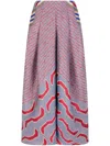 Giorgio Armani Patterned Jacquard Pleated Maxi Skirt In Gray
