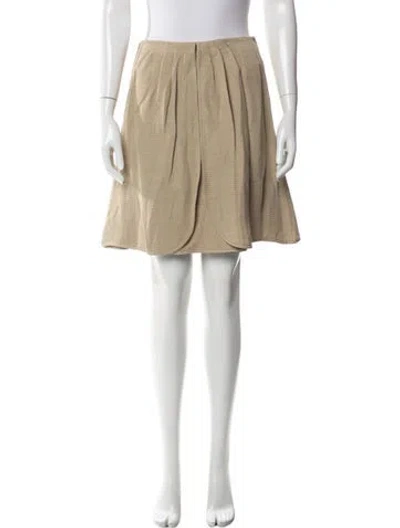 Pre-owned Giorgio Armani Patterned Mini Skirt In Blue