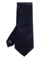 Giorgio Armani Patterned Silk Tie In Blue
