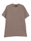 Giorgio Armani Mens Barley Fancy Crewneck Short-sleeve Jersey T-shirt In Brown