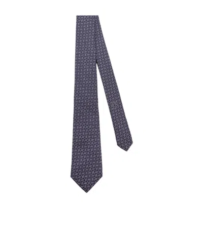 Giorgio Armani Patterned Tie In Blue