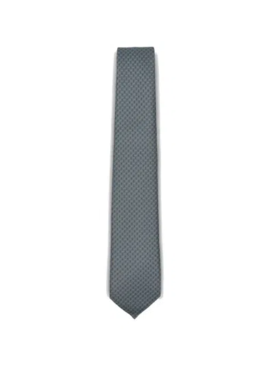 Giorgio Armani Patterned Tie In Blue