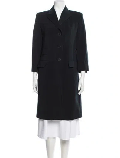 Pre-owned Giorgio Armani Peacoat In Blue