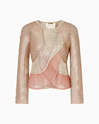 Giorgio Armani Pearlised Nappa-leather Jacket