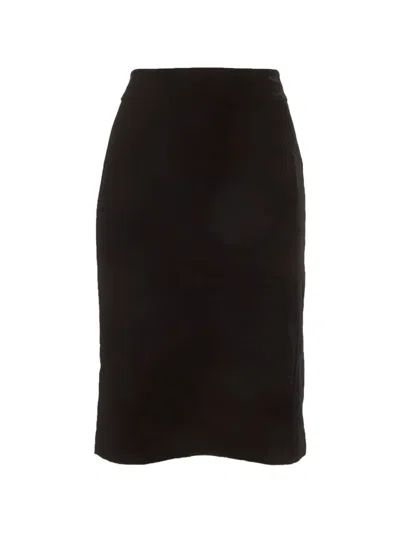Pre-owned Giorgio Armani Pencil Mini Skirt In Black