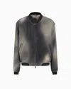 Giorgio Armani Perforated And Printed Nappa Leather Blouson